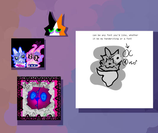 Displays more of my art.